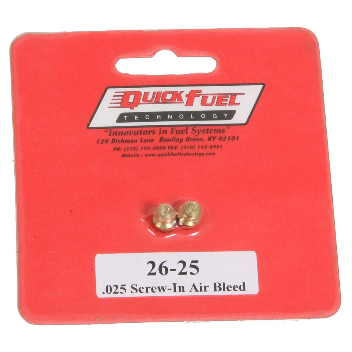 Quick Fuel 26-25Qft Adjustable Air Bleed Kits 1