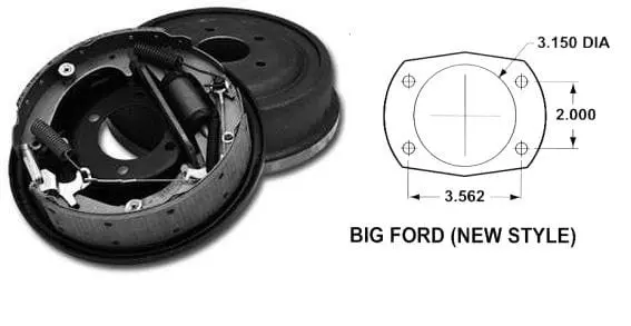 So-Cal Speed Shop Ford 9-Inch Rear Drum Brake Kit – 'Police Special' Edition (So055-11-2.25B) 1