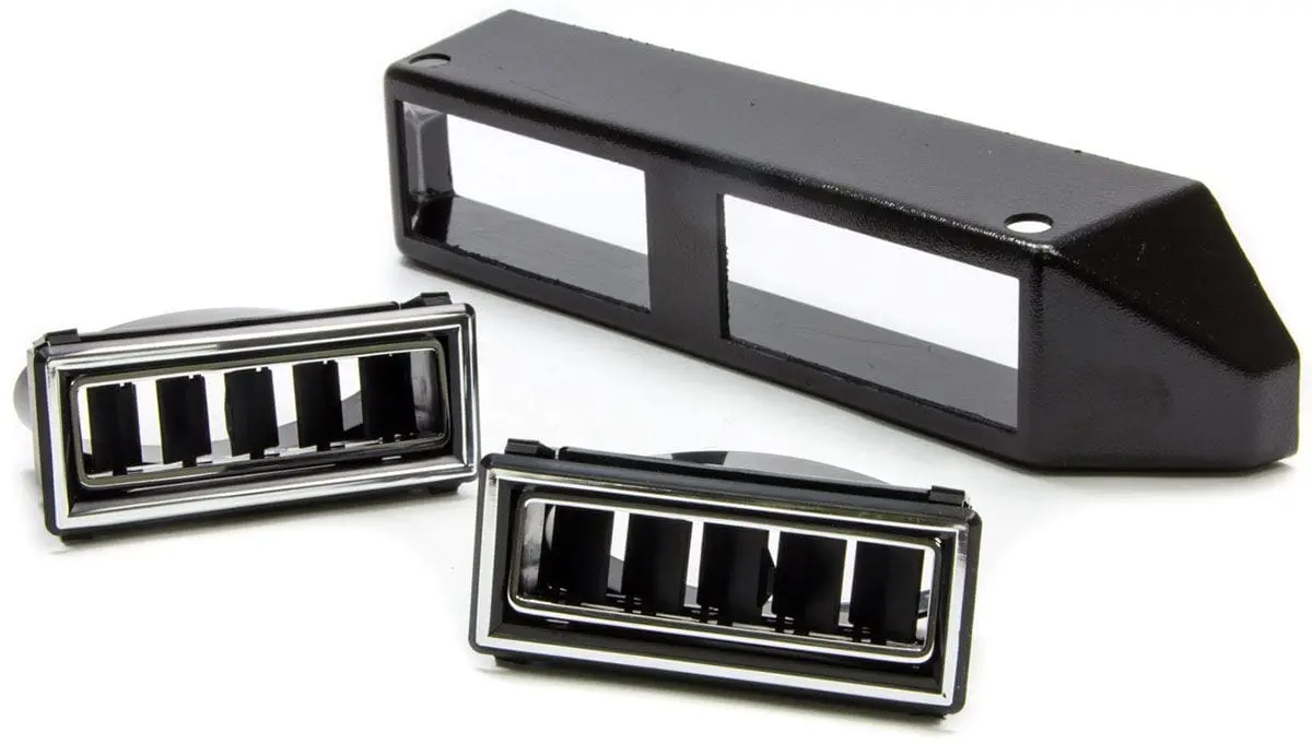 Vintage Air Double-Louvered Vent Assembly – 11.375" × 2.5", Compatible With 2.5" Ducting (Va63016-Vul) 1