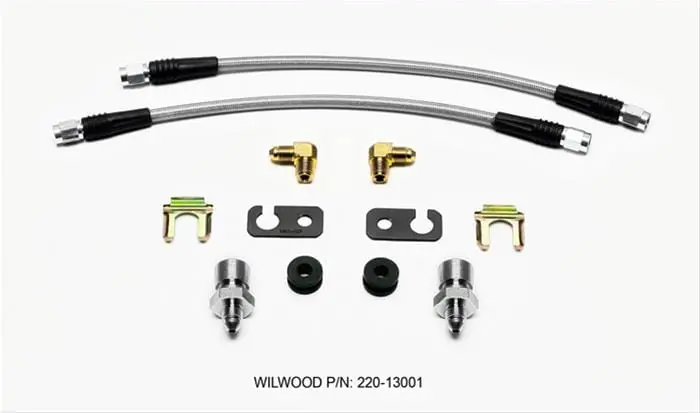 Wilwood 220-13001 Brake Flexline Kit With Stainless Braiding 1